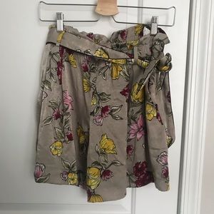 Zara floral shorts